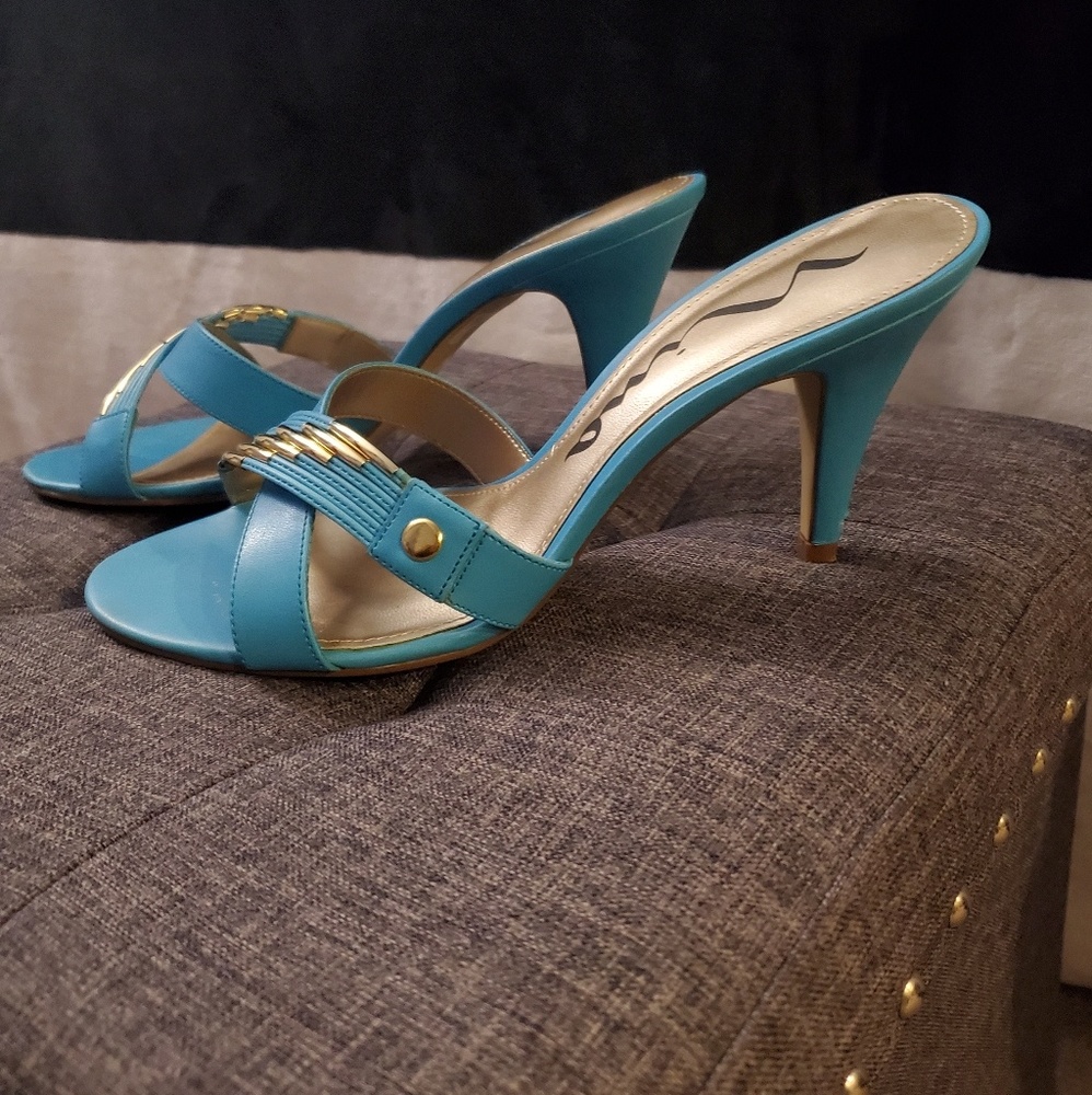 Blue High Heels